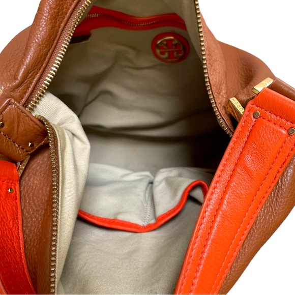 Tory Burch Brown and Orange Hobo Bag - Picture 2 of 8